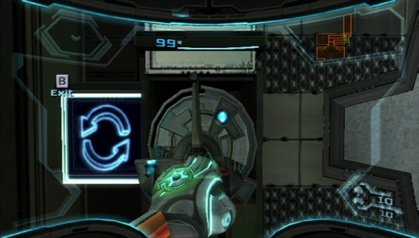 Interacting with the environment in Metroid Prime 3